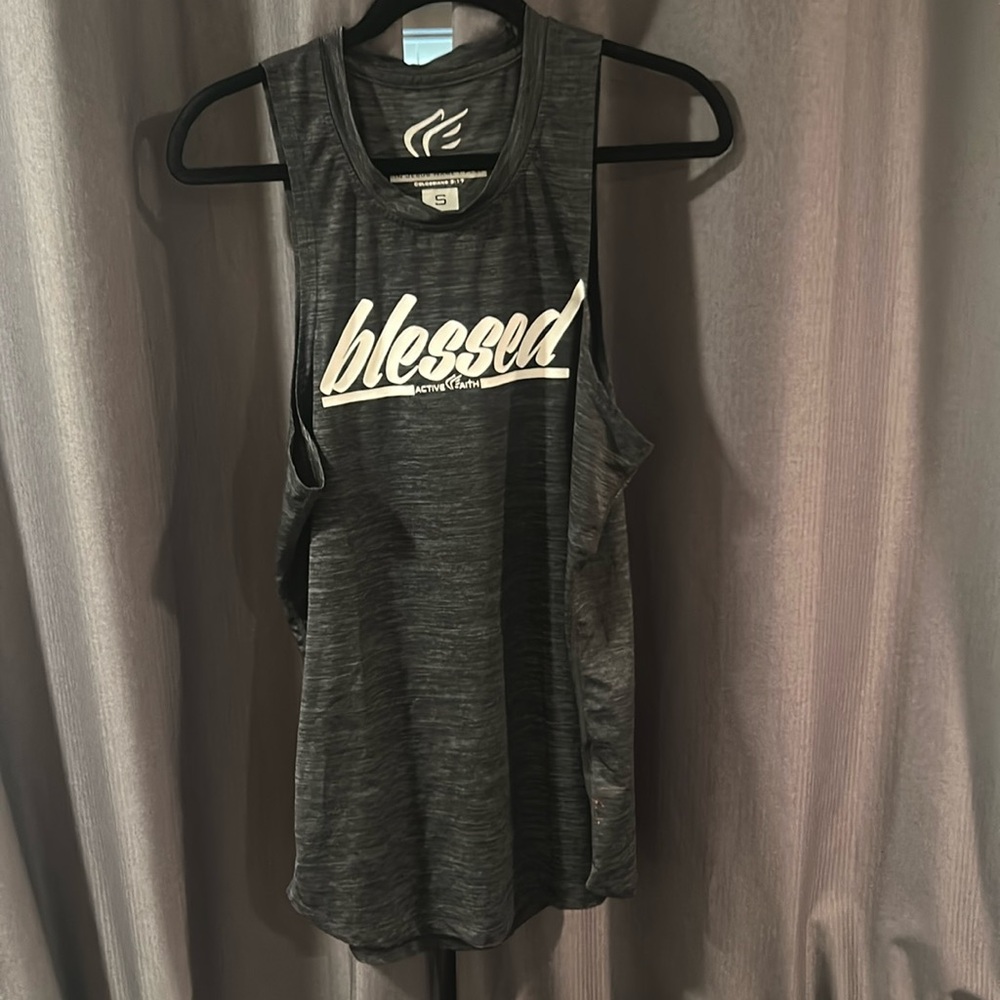 “Blessed” workout tank